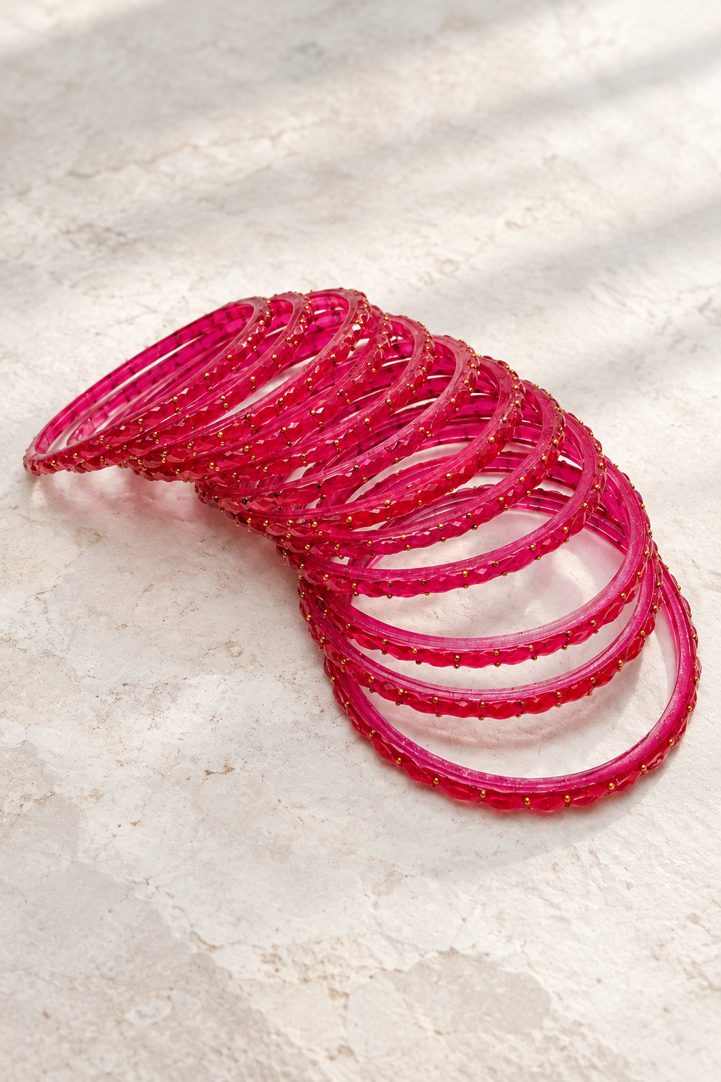 Ruby Red - Glass Bangles