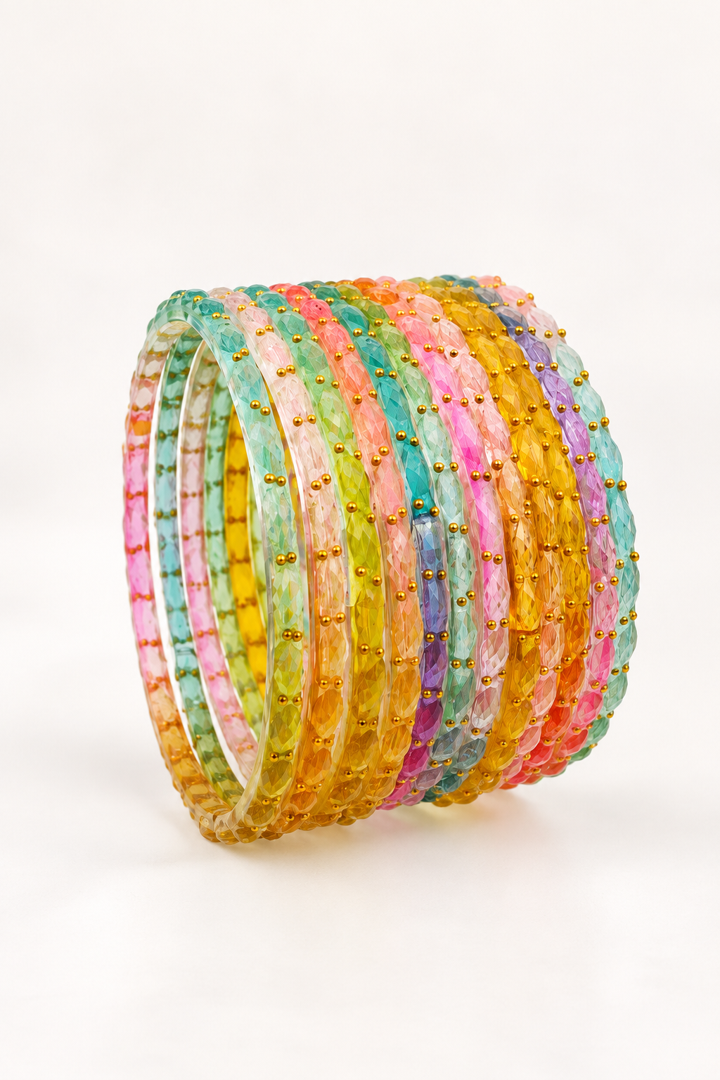 Pastel MultiColor - Glass Bangles