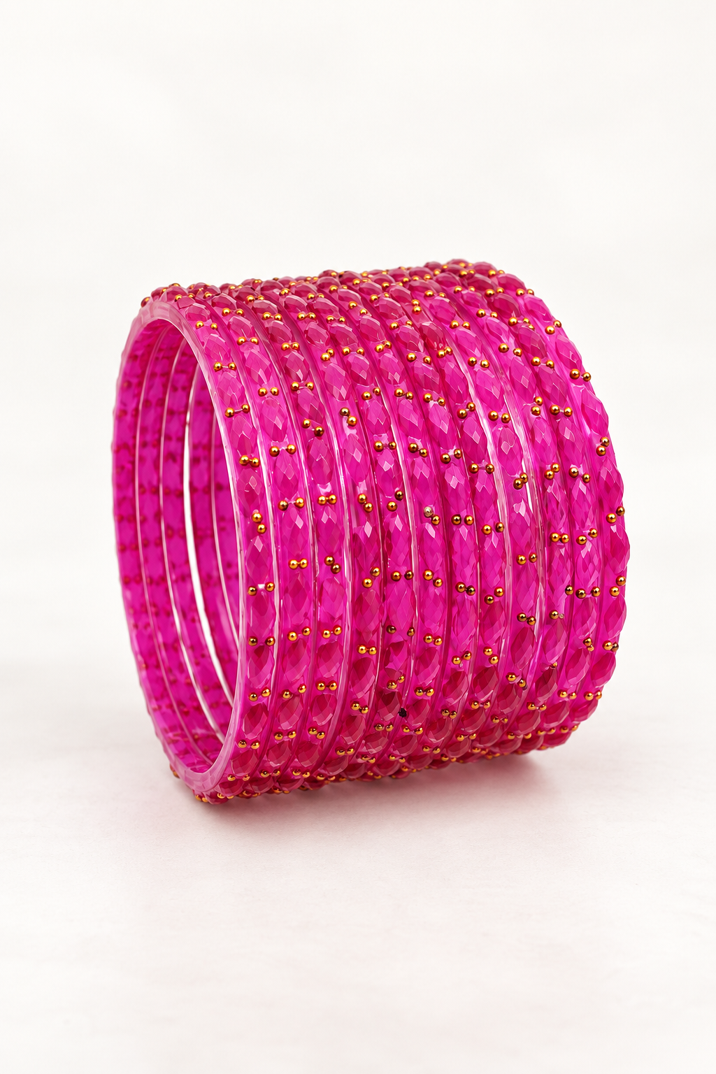 Fuchsia - Glass Bangles