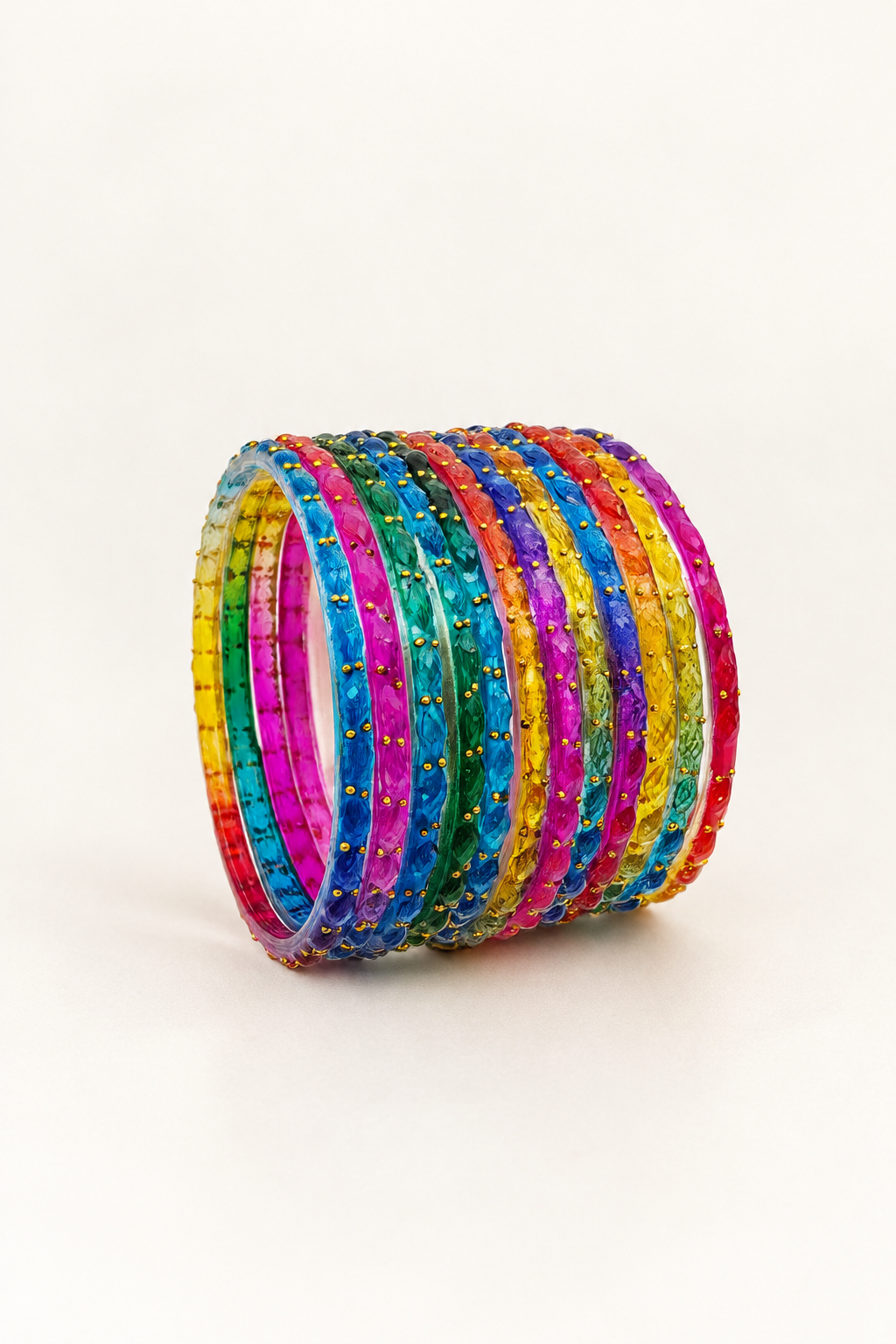 Mixed Color - Glass Bangles