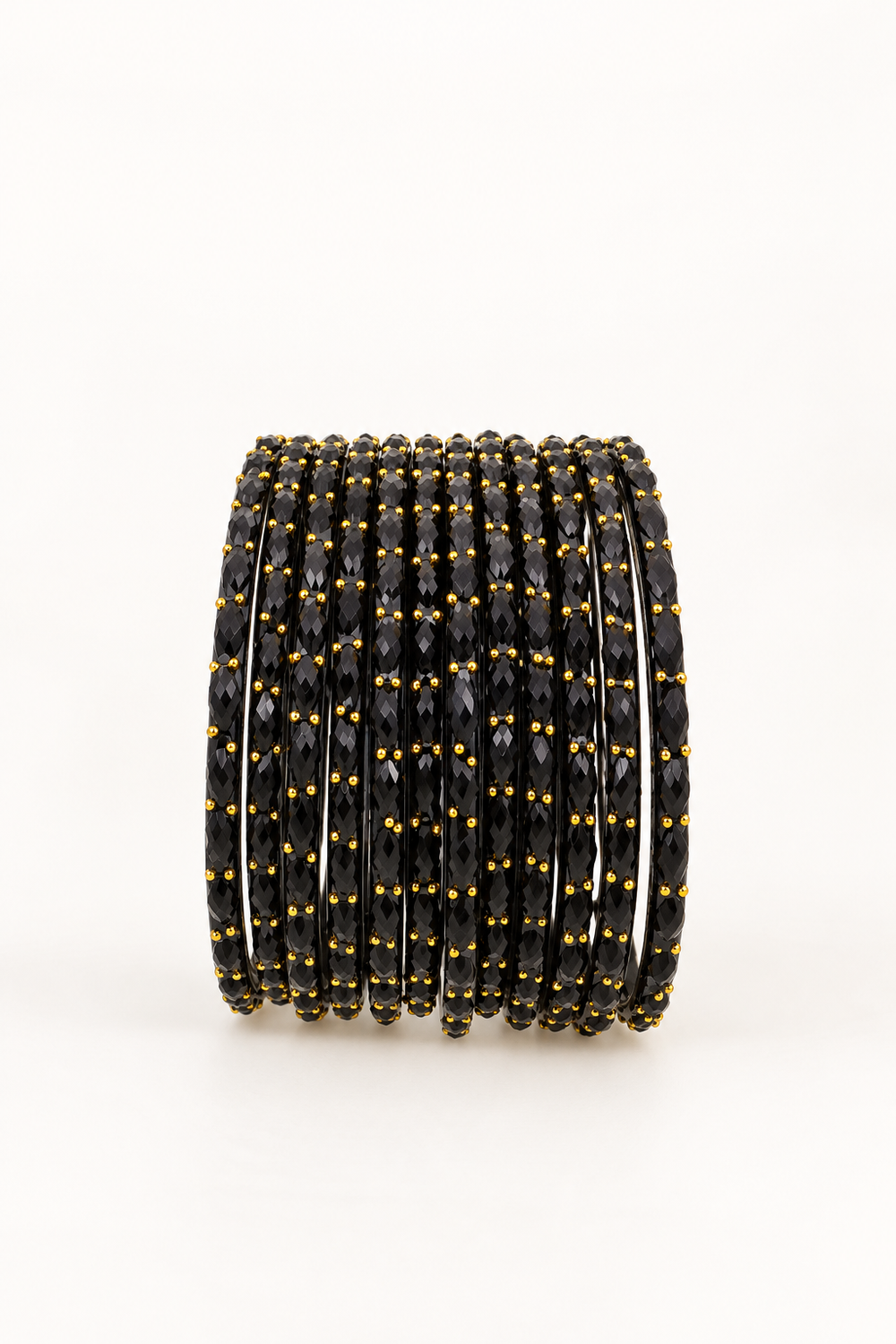Black - Glass Bangles