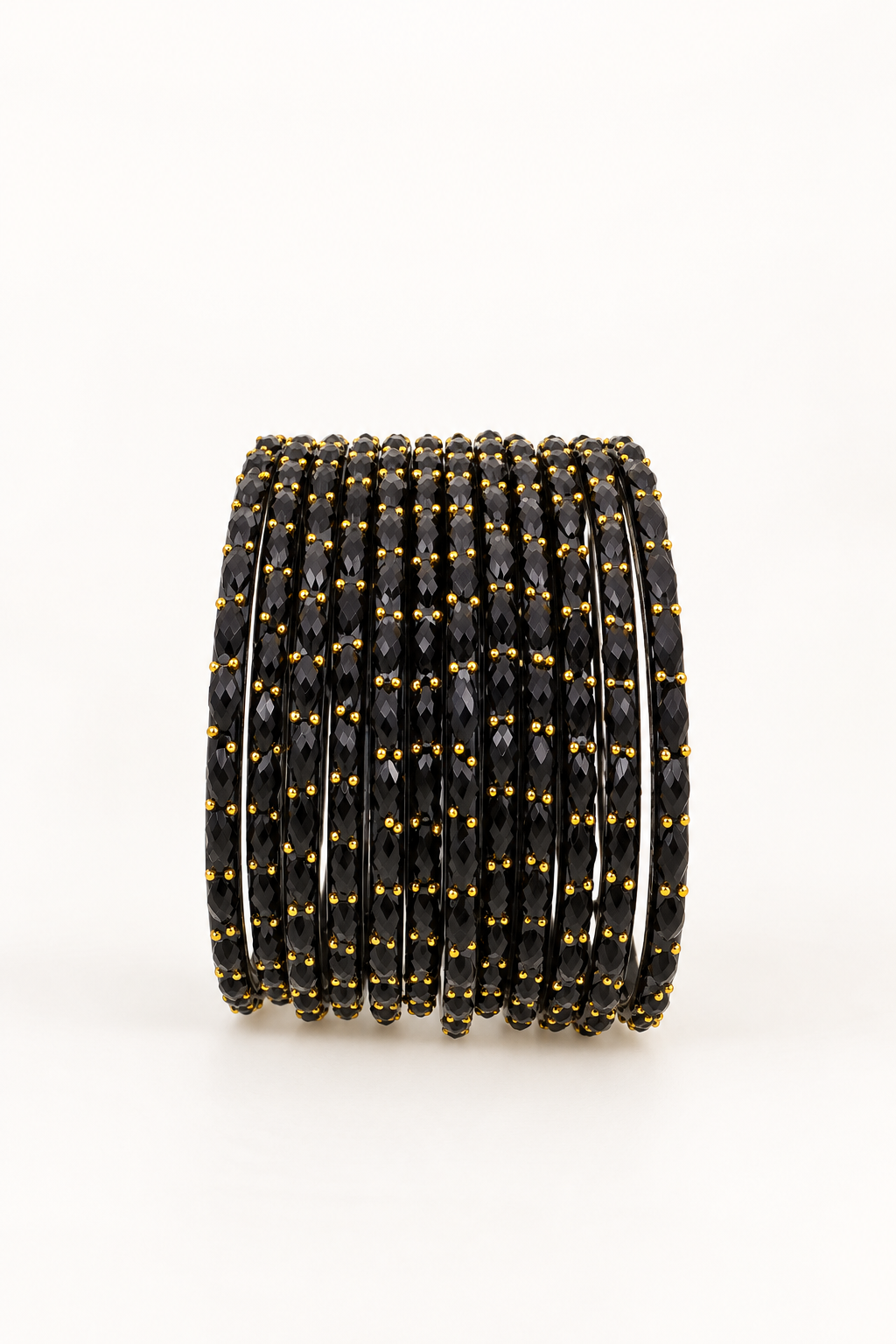 Black - Glass Bangles