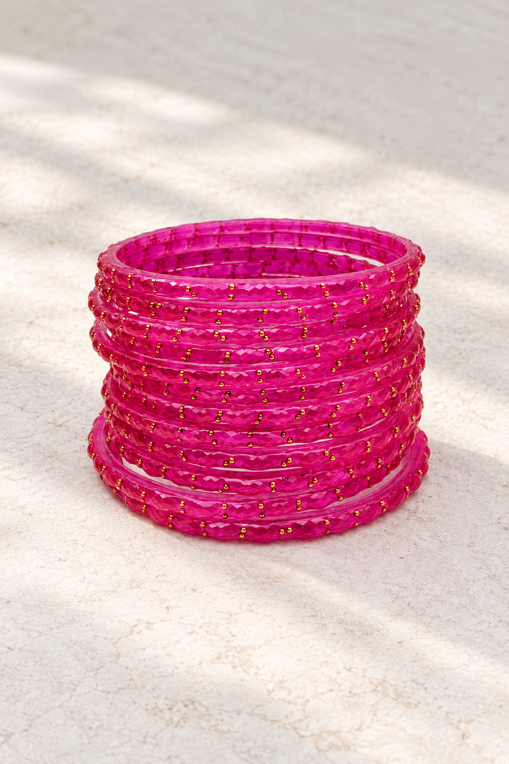Fuchsia - Glass Bangles
