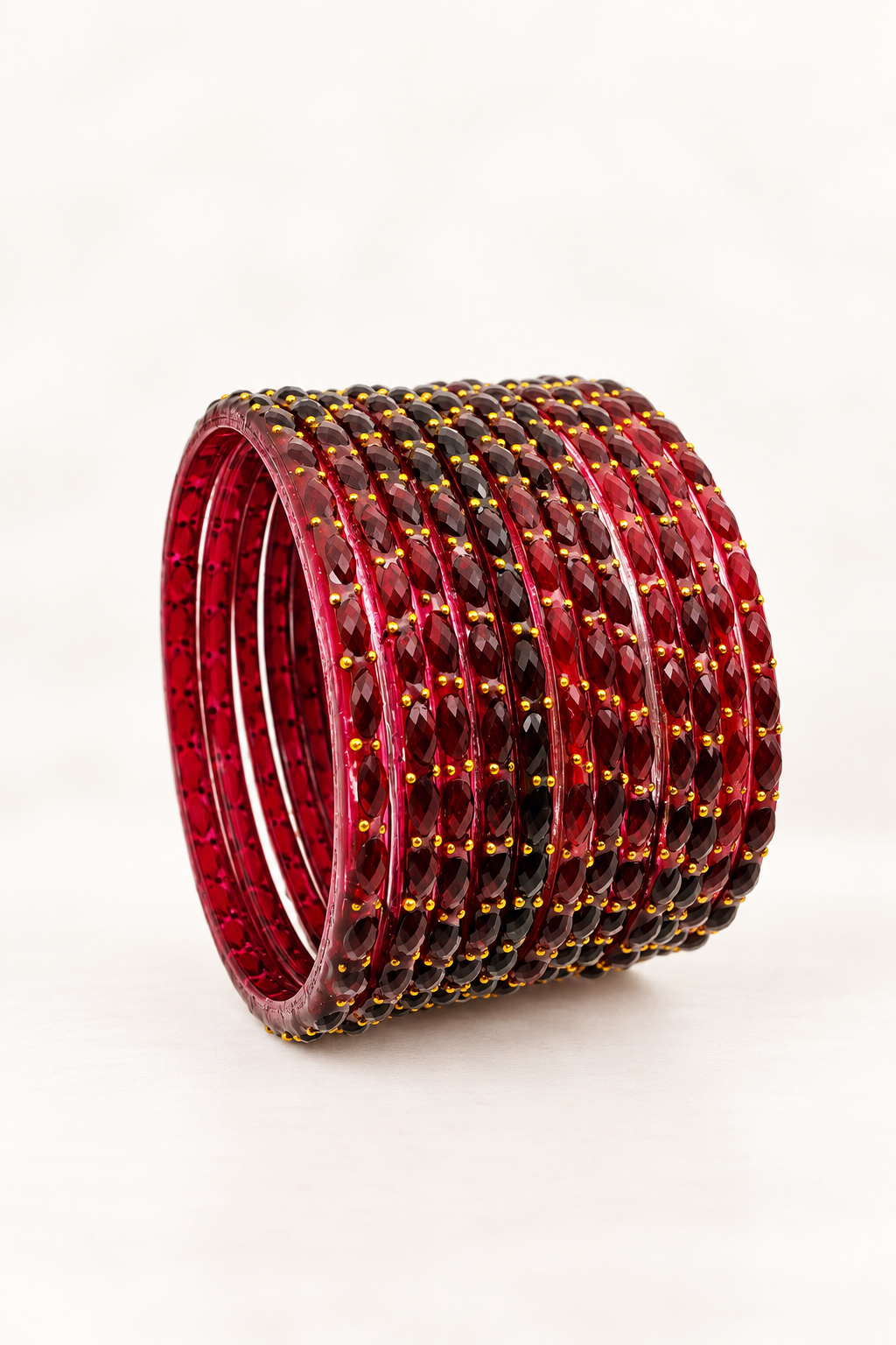 Maroon - Glass Bangles