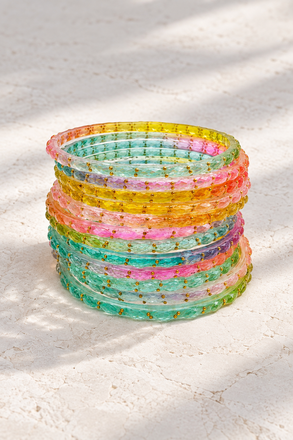 Pastel MultiColor - Glass Bangles