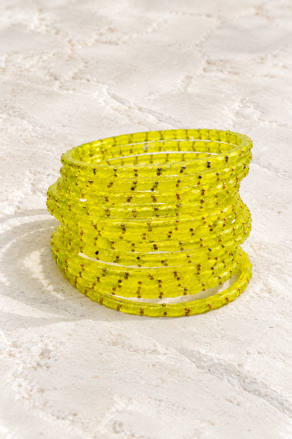 Yellow - Glass Bangles