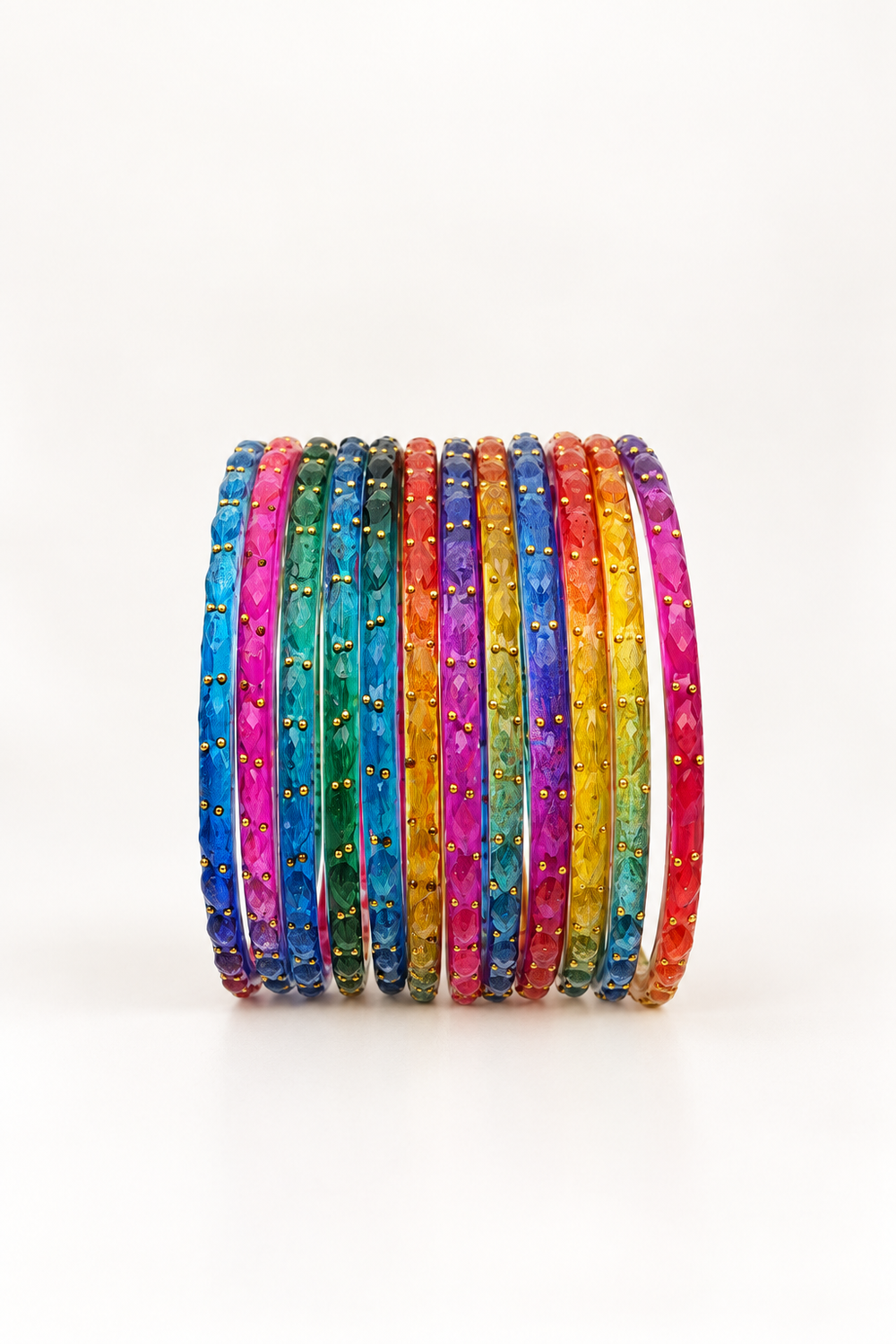 Mixed Color - Glass Bangles