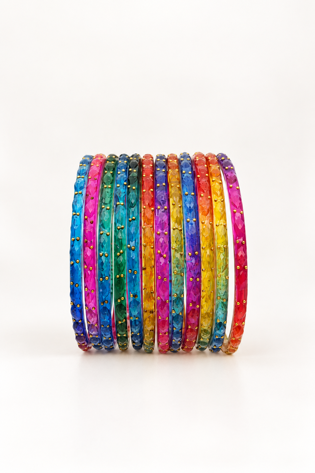 Mixed Color - Glass Bangles