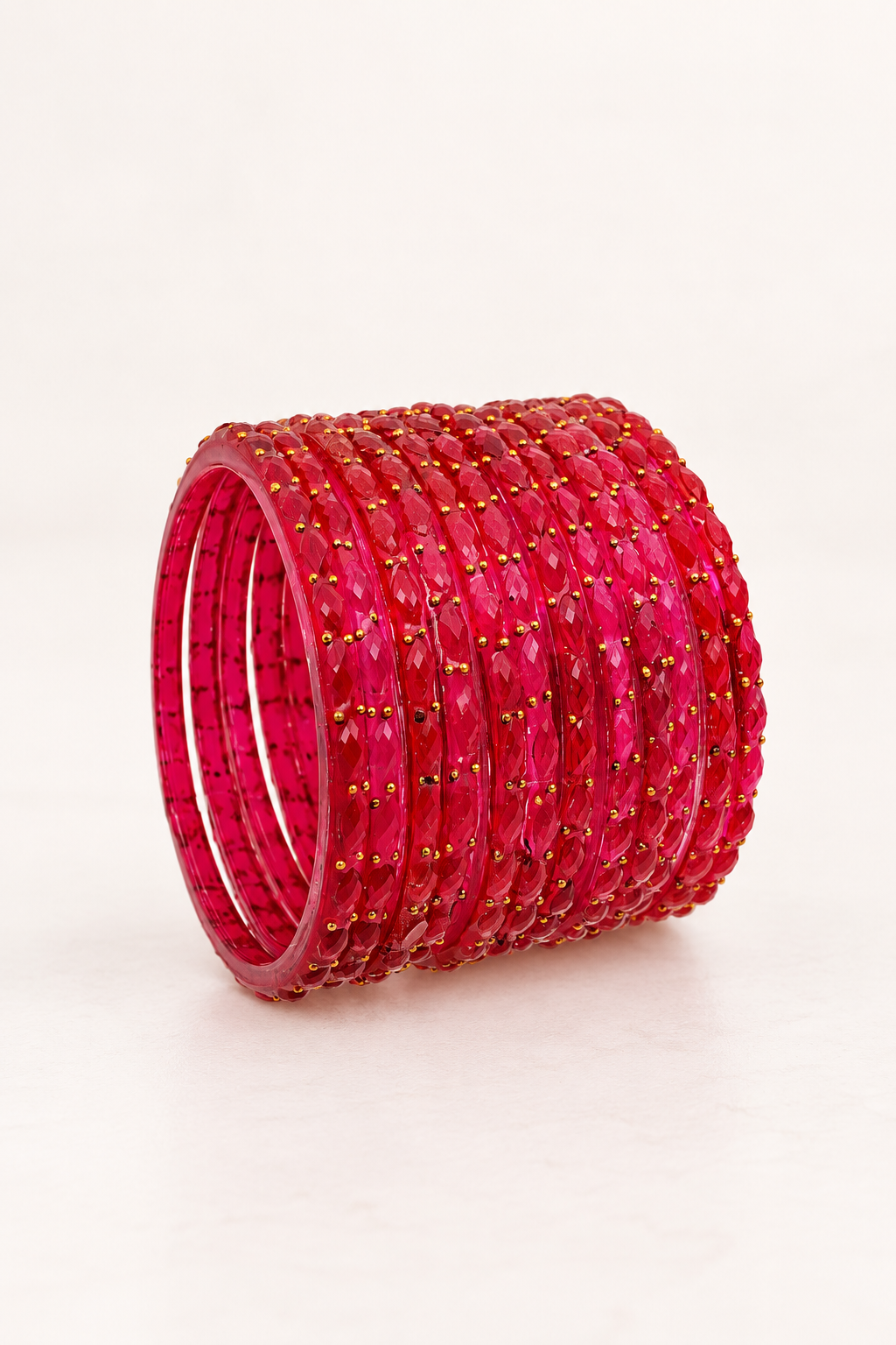 Ruby Red - Glass Bangles