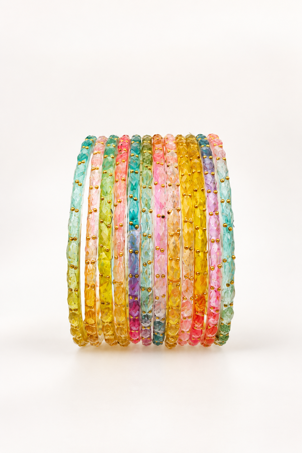 Pastel MultiColor - Glass Bangles