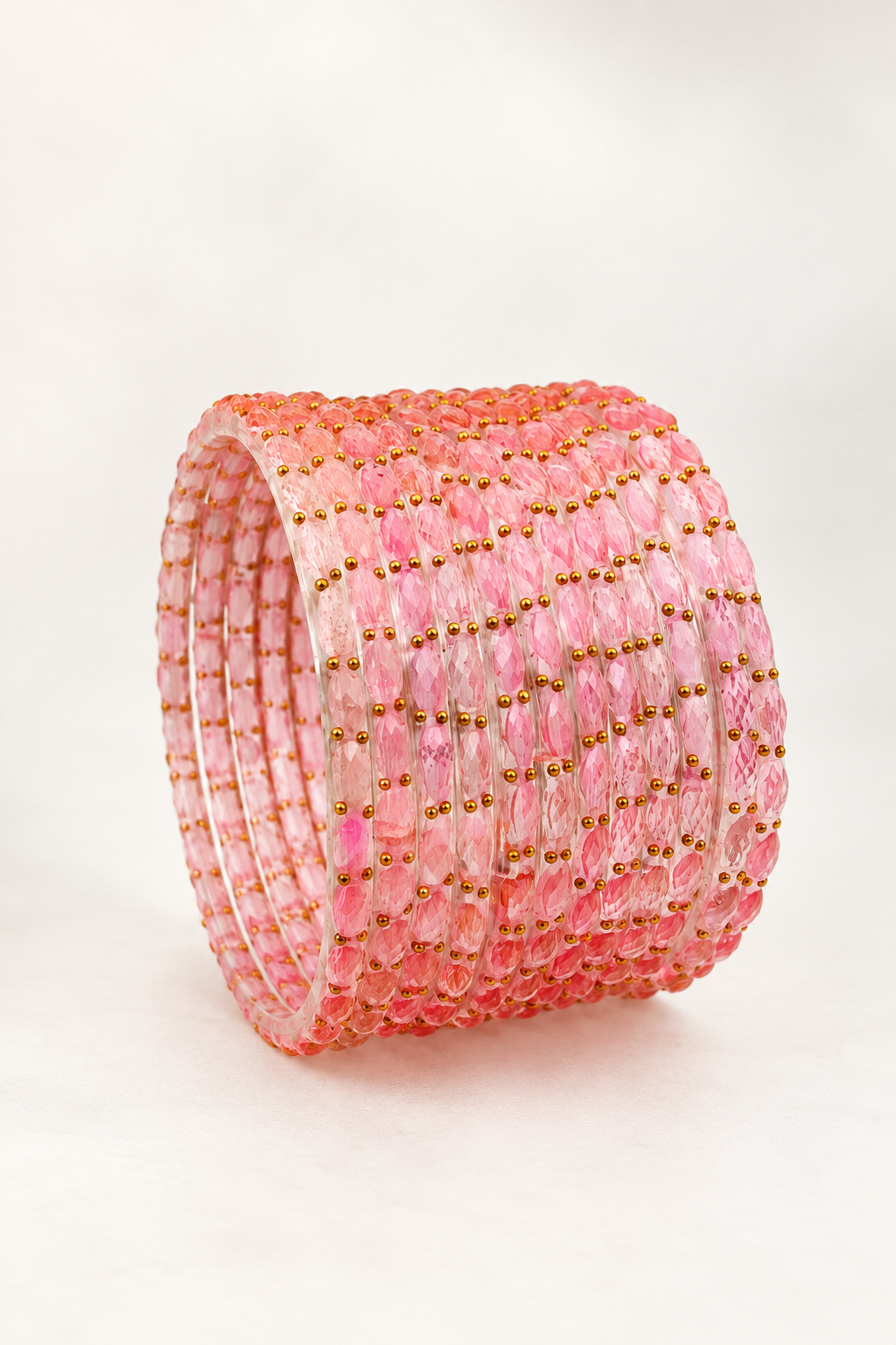 Pink - Glass Bangles