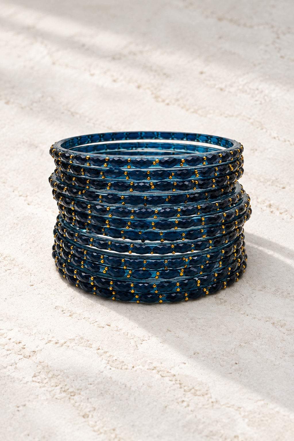 Dark Teal - Glass Bangles