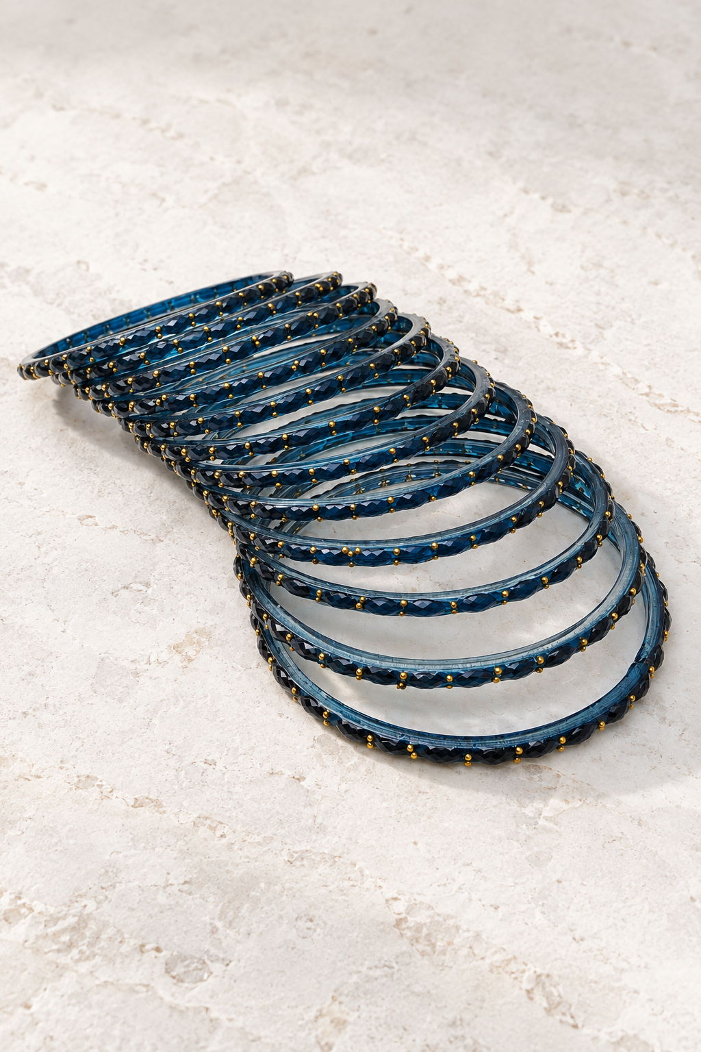 Dark Teal - Glass Bangles