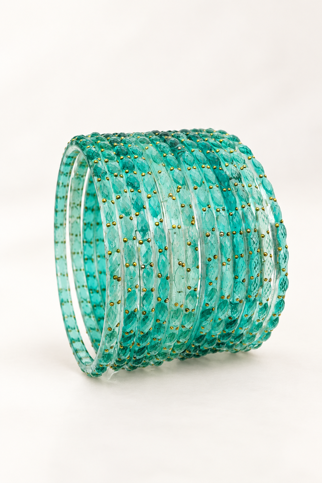 Teal - Glass Bangles