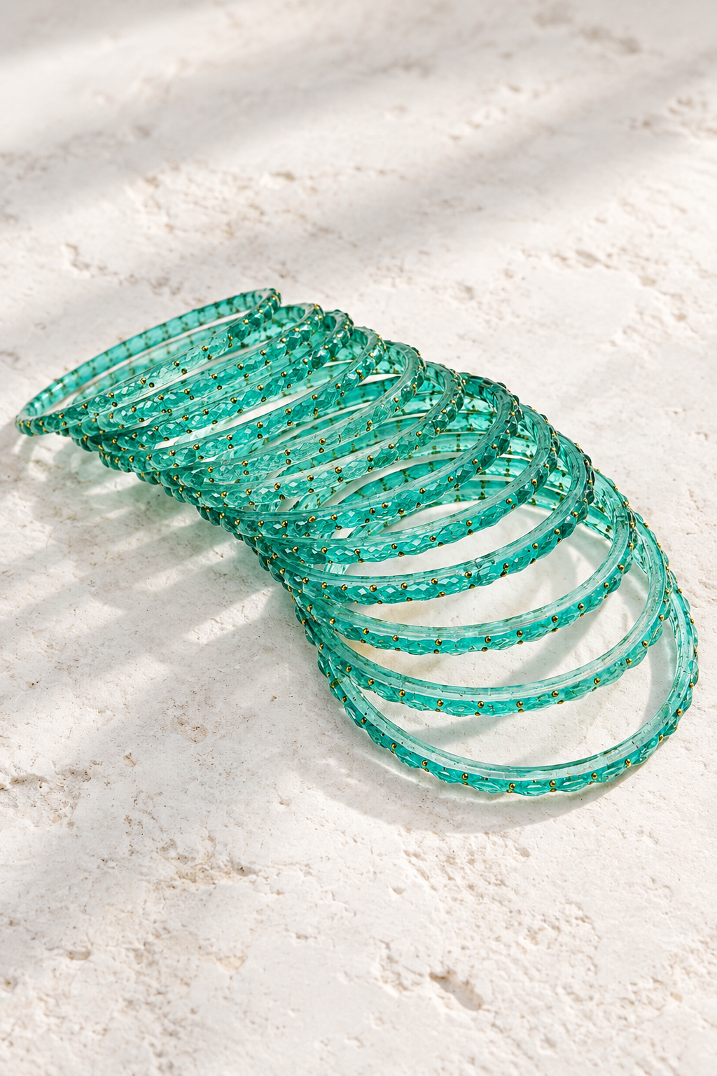 Teal - Glass Bangles