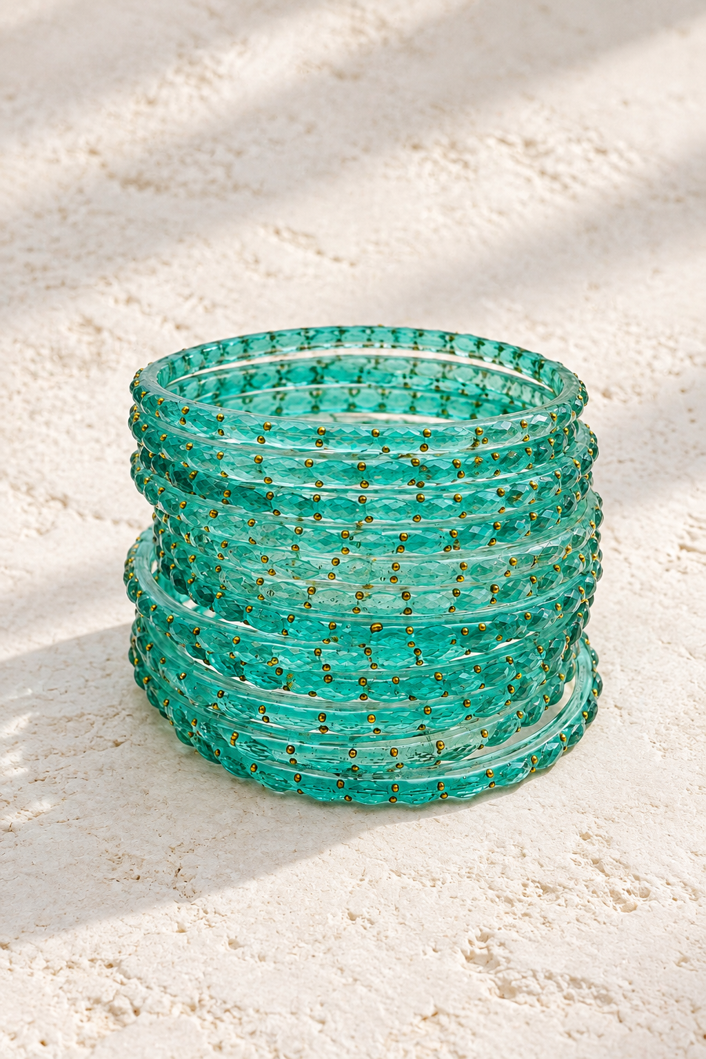 Teal - Glass Bangles