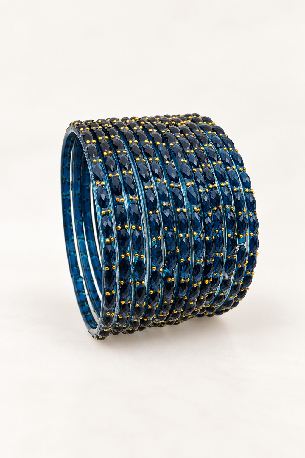 Dark Teal - Glass Bangles