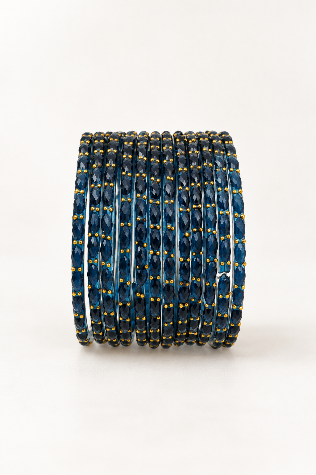 Dark Teal - Glass Bangles