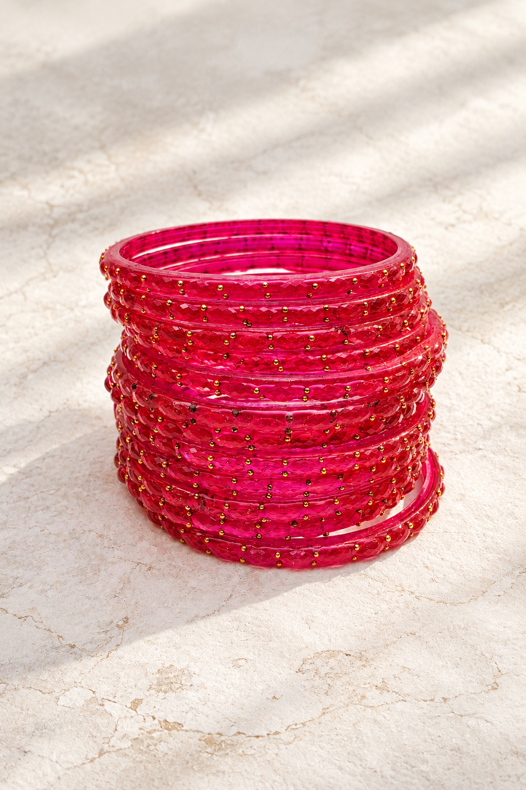 Ruby Red - Glass Bangles