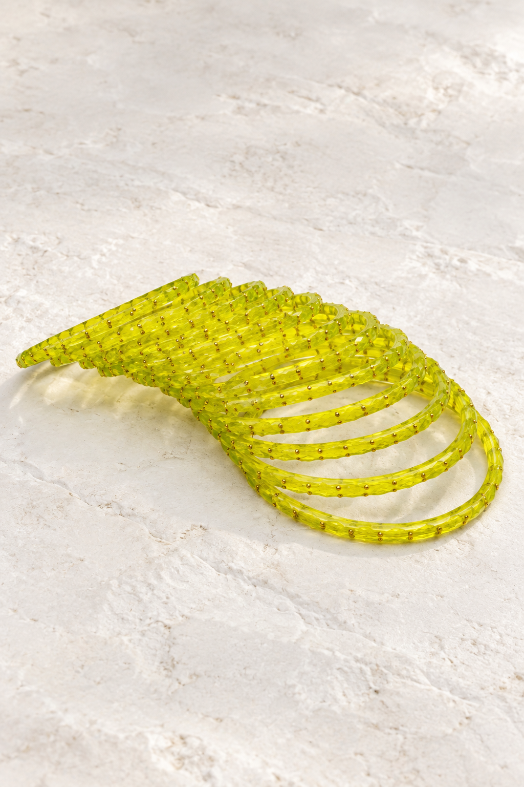 Yellow - Glass Bangles