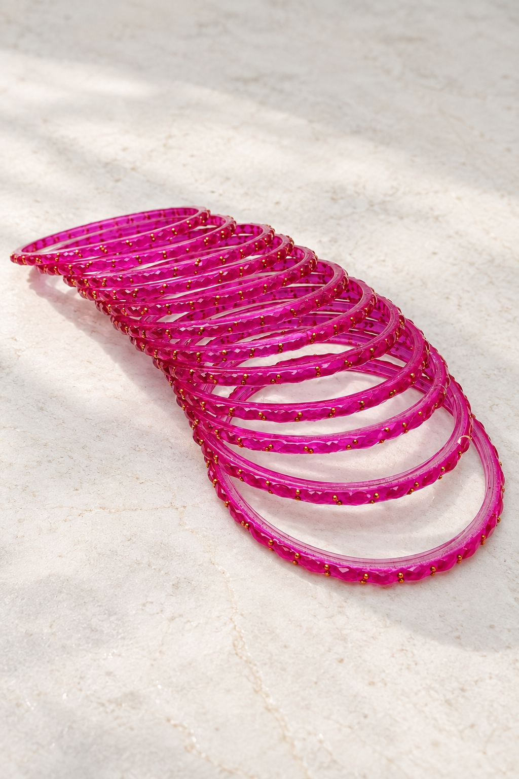 Fuchsia - Glass Bangles