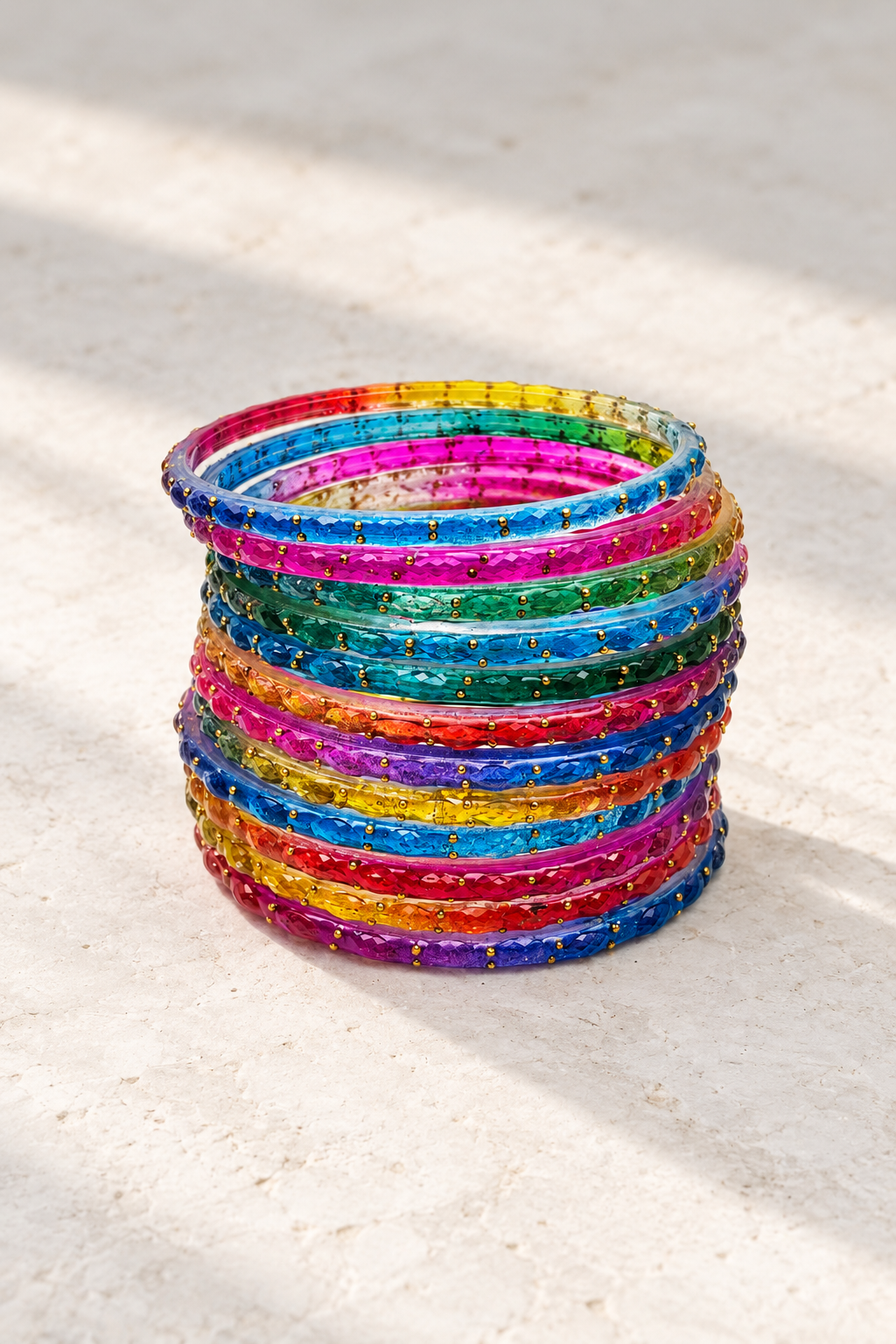 Mixed Color - Glass Bangles