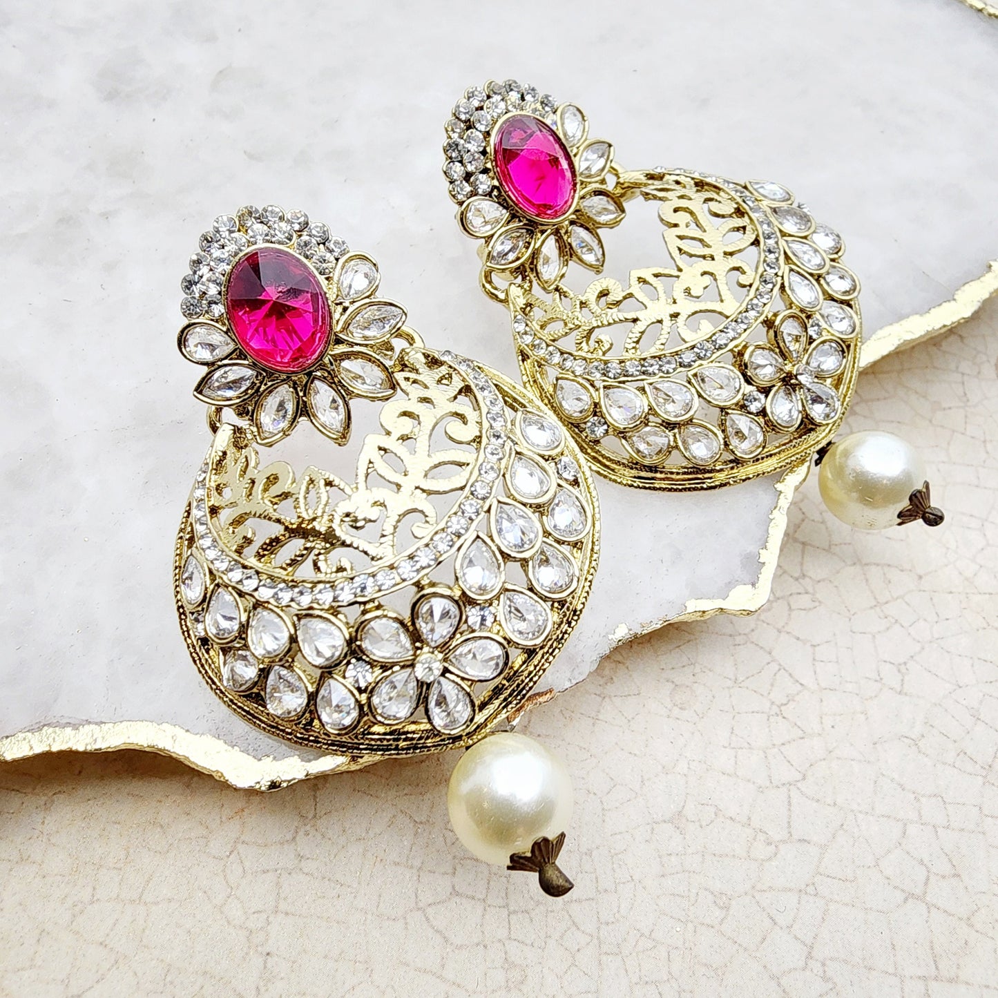 Charu Earrings Indian Earrings , South Asian Earrings , Pakistani Earrings , Desi Earrings , Punjabi Earrings , Tamil Earrings , Indian Jewelry