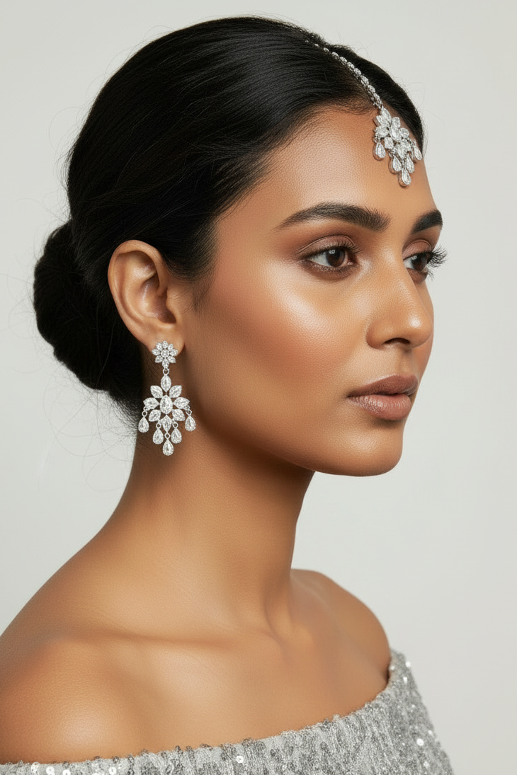Aisha Earrings + Tikka