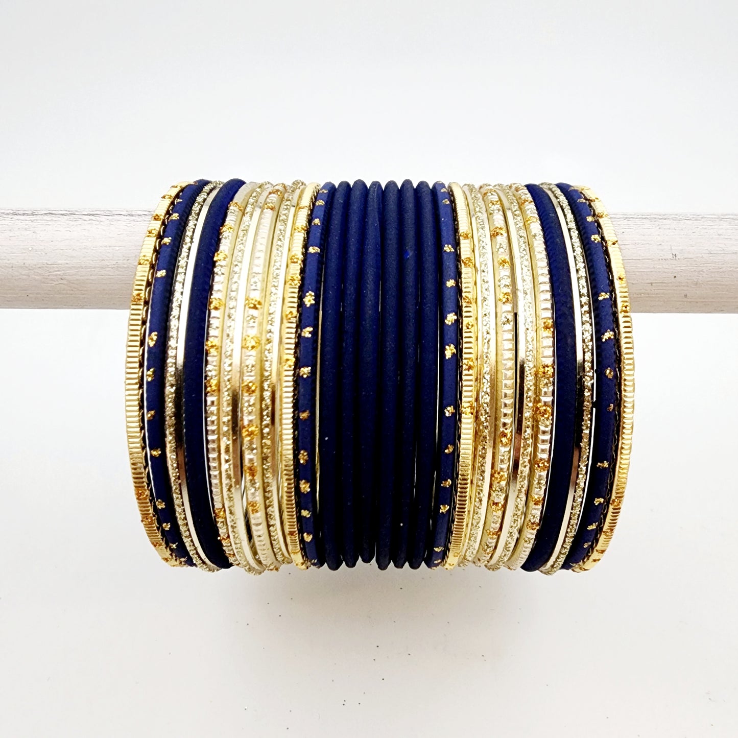 Hina - Navy Blue and Peach Banglez Box