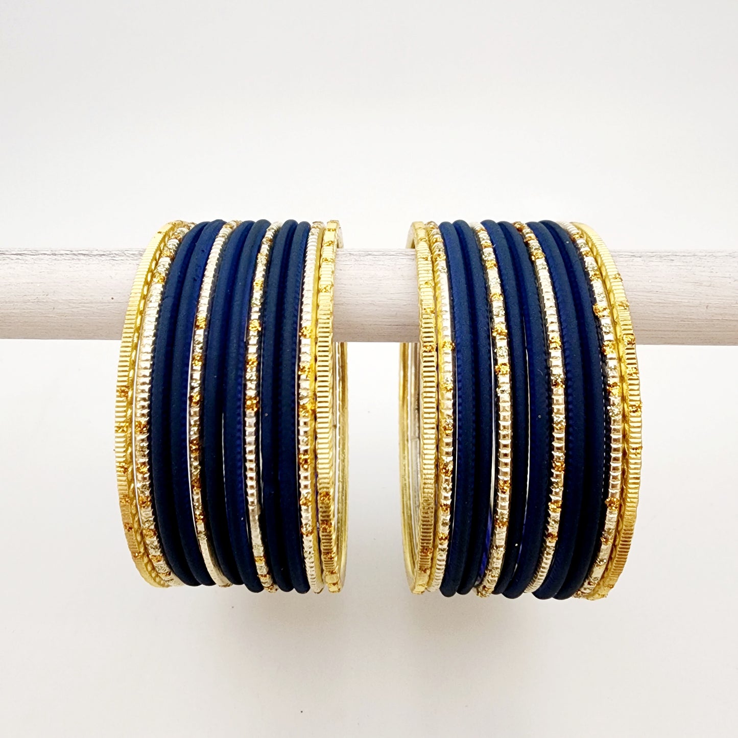 Hina - Navy Blue and Peach Banglez Box