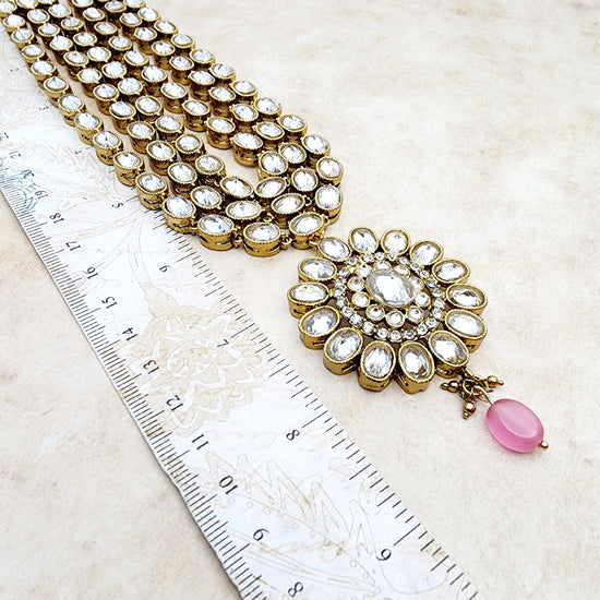 Tamia Necklace Set Indian Necklace , South Asian Necklace , Pakistani Necklace , Desi Necklace , Punjabi Necklace , Tamil Necklace , Indian Jewelry