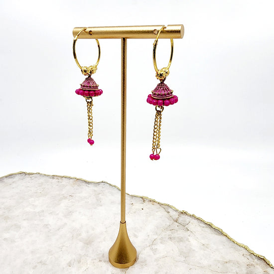 Load image into Gallery viewer, Lysia Earrings Indian Earrings , South Asian Earrings , Pakistani Earrings , Desi Earrings , Punjabi Earrings , Tamil Earrings , Indian Jewelry
