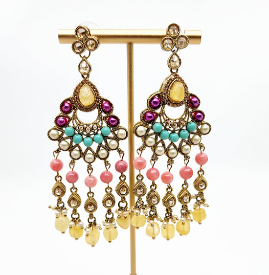 Linda Earrings Indian Earrings , South Asian Earrings , Pakistani Earrings , Desi Earrings , Punjabi Earrings , Tamil Earrings , Indian Jewelry