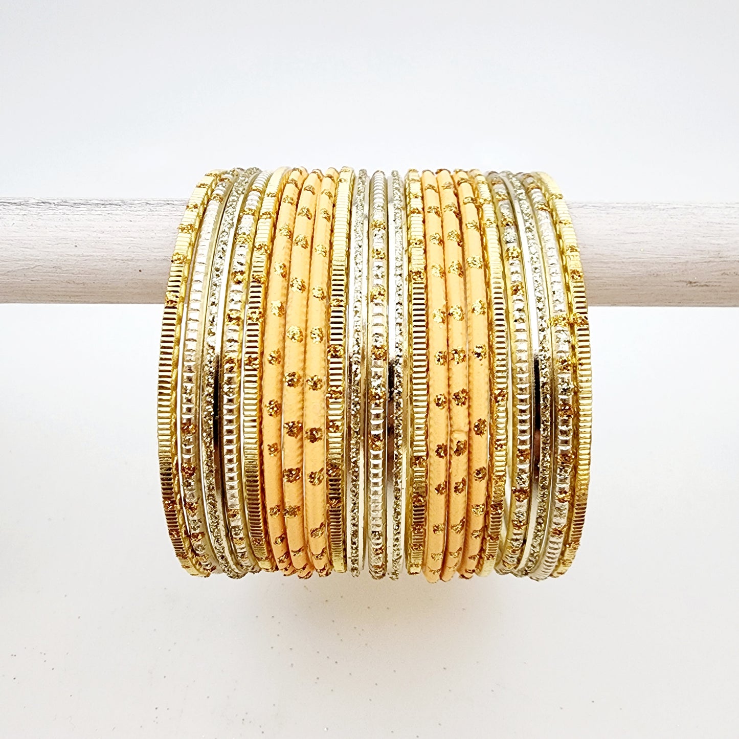 Hina - Navy Blue and Peach Banglez Box