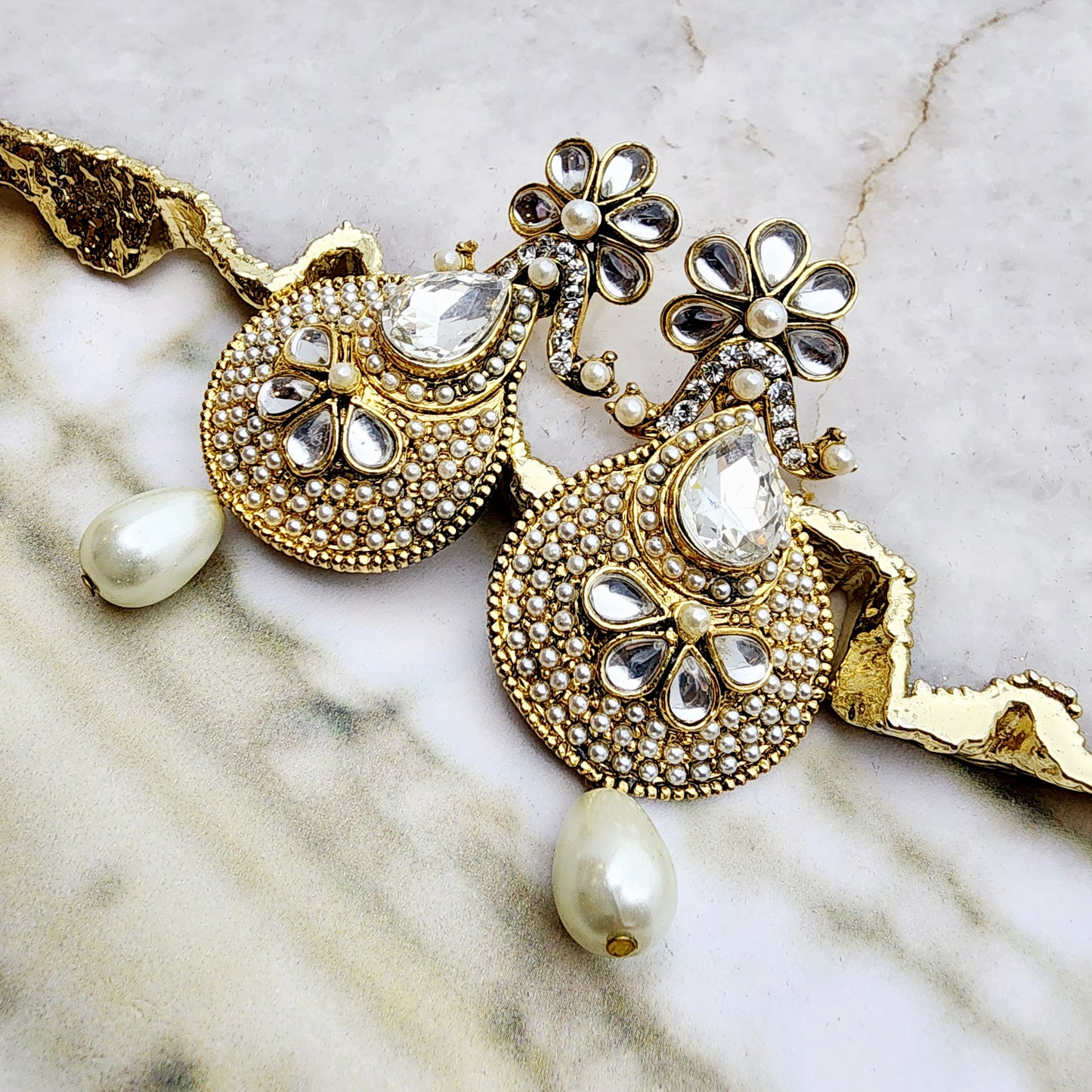 Samira Earrings Indian Earrings , South Asian Earrings , Pakistani Earrings , Desi Earrings , Punjabi Earrings , Tamil Earrings , Indian Jewelry