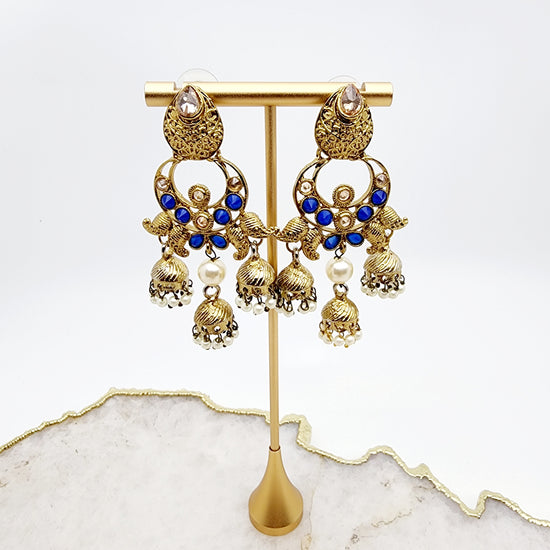 Pedra Earrings Indian Earrings , South Asian Earrings , Pakistani Earrings , Desi Earrings , Punjabi Earrings , Tamil Earrings , Indian Jewelry