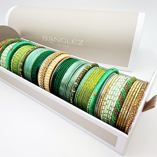 Load image into Gallery viewer, Loretta Banglez Chest Indian Bangles , South Asian Bangles , Pakistani Bangles , Desi Bangles , Punjabi Bangles , Tamil Bangles , Indian Jewelry
