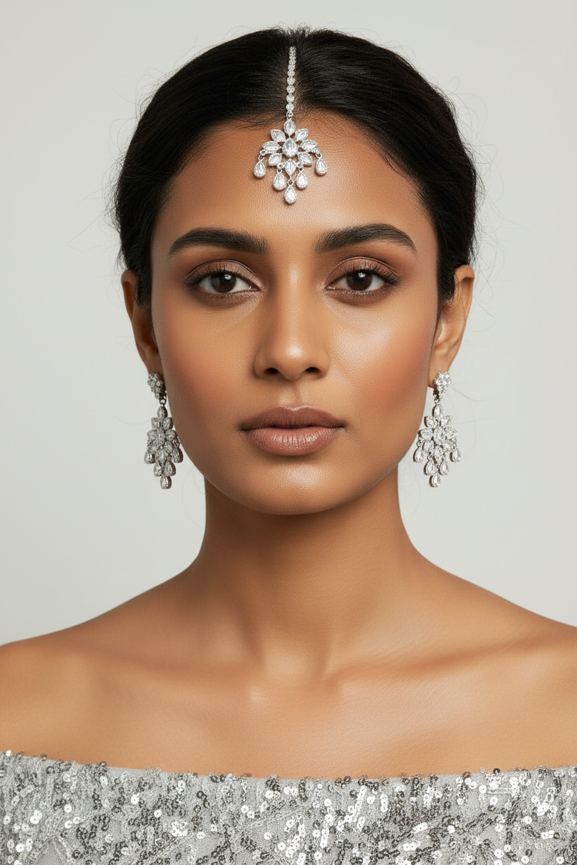 Aisha Earrings + Tikka