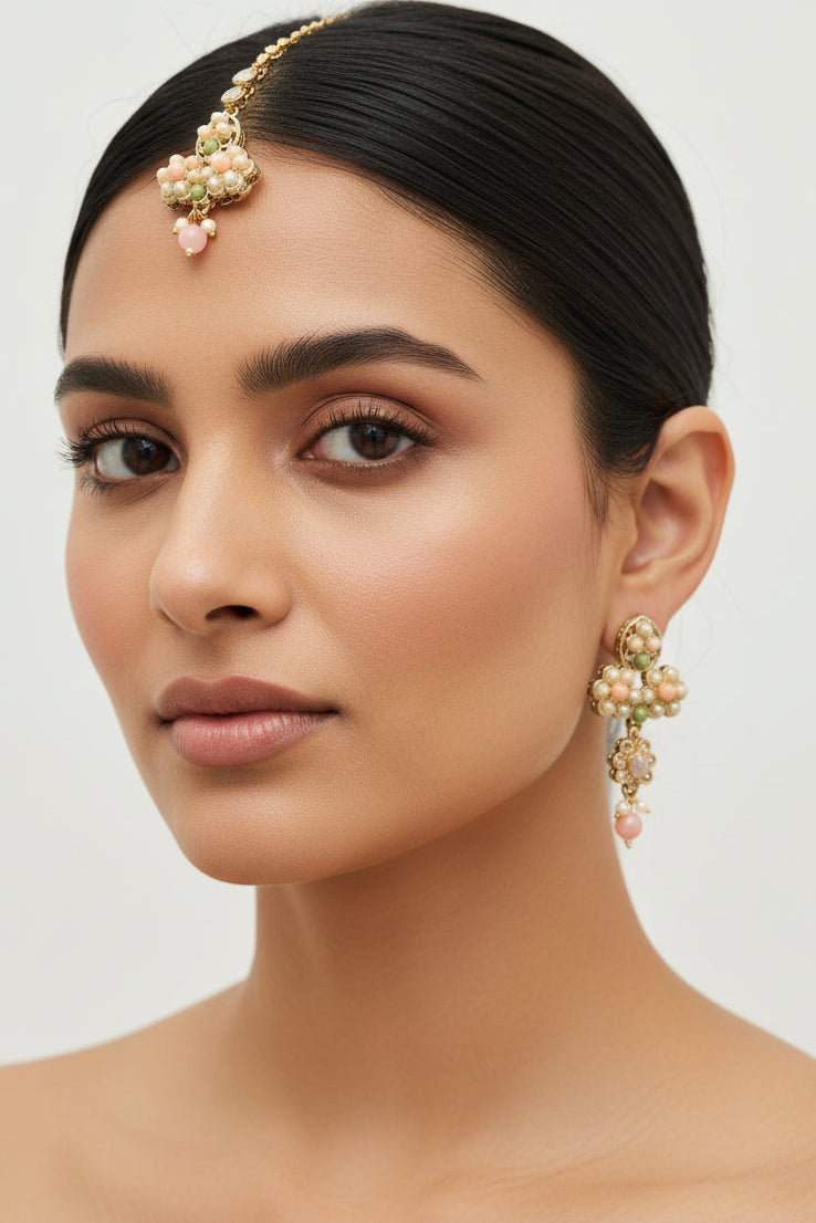 Preeti Earrings + Tikka