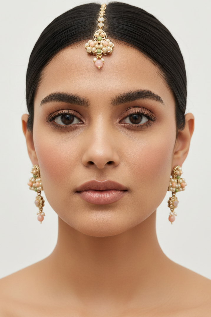 Preeti Earrings + Tikka