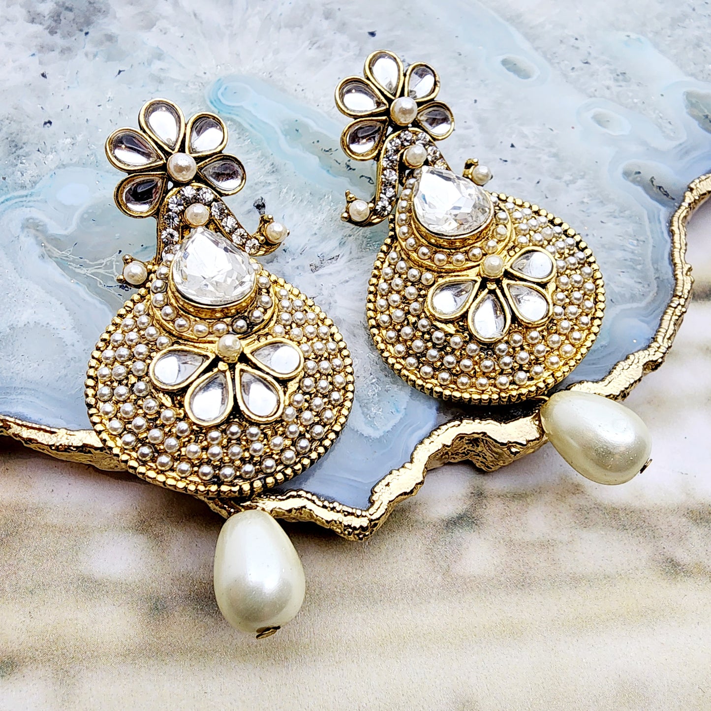 Samira Earrings Indian Earrings , South Asian Earrings , Pakistani Earrings , Desi Earrings , Punjabi Earrings , Tamil Earrings , Indian Jewelry