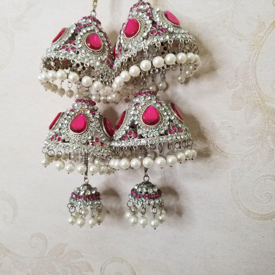 Korina - Hot Pink Indian Clearance , South Asian Clearance , Pakistani Clearance , Desi Clearance , Punjabi Clearance , Tamil Clearance , Indian Jewelry
