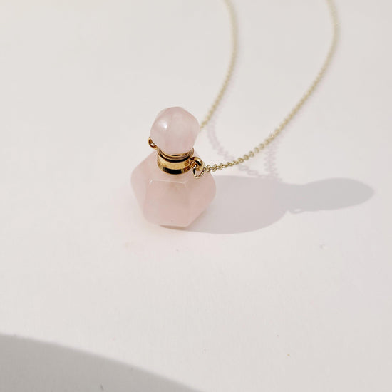 Rose Quartz Sun-Set (oval) Necklace Indian Necklace , South Asian Necklace , Pakistani Necklace , Desi Necklace , Punjabi Necklace , Tamil Necklace , Indian Jewelry