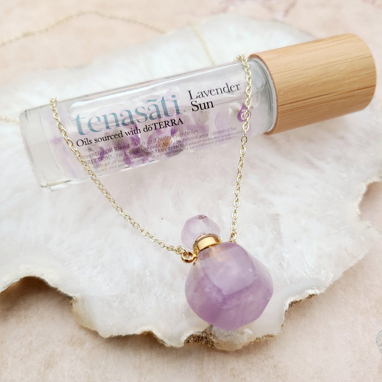 Lavender Sun-Set (oval) Necklace Indian Necklace , South Asian Necklace , Pakistani Necklace , Desi Necklace , Punjabi Necklace , Tamil Necklace , Indian Jewelry