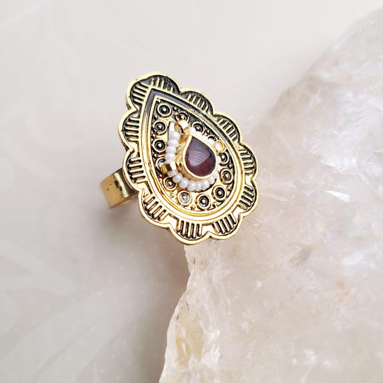 Reeta Ring Indian Ring , South Asian Ring , Pakistani Ring , Desi Ring , Punjabi Ring , Tamil Ring , Indian Jewelry
