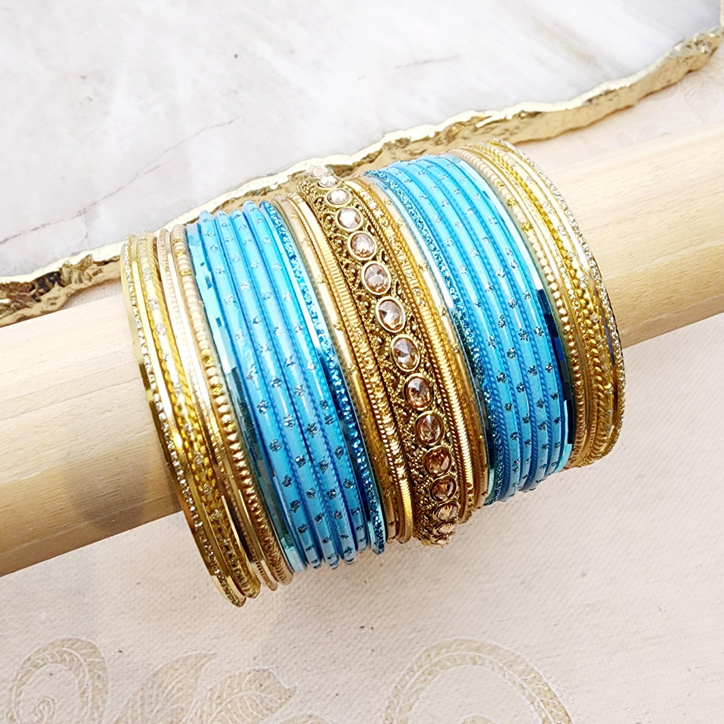 Buy Yellow Crystal Beads Embellished Layered Bracelet by Desi Bijouu Online  at Aza Fashions.