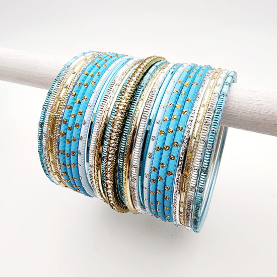 Celeste Bangle Set Indian Bangles , South Asian Bangles , Pakistani Bangles , Desi Bangles , Punjabi Bangles , Tamil Bangles , Indian Jewelry