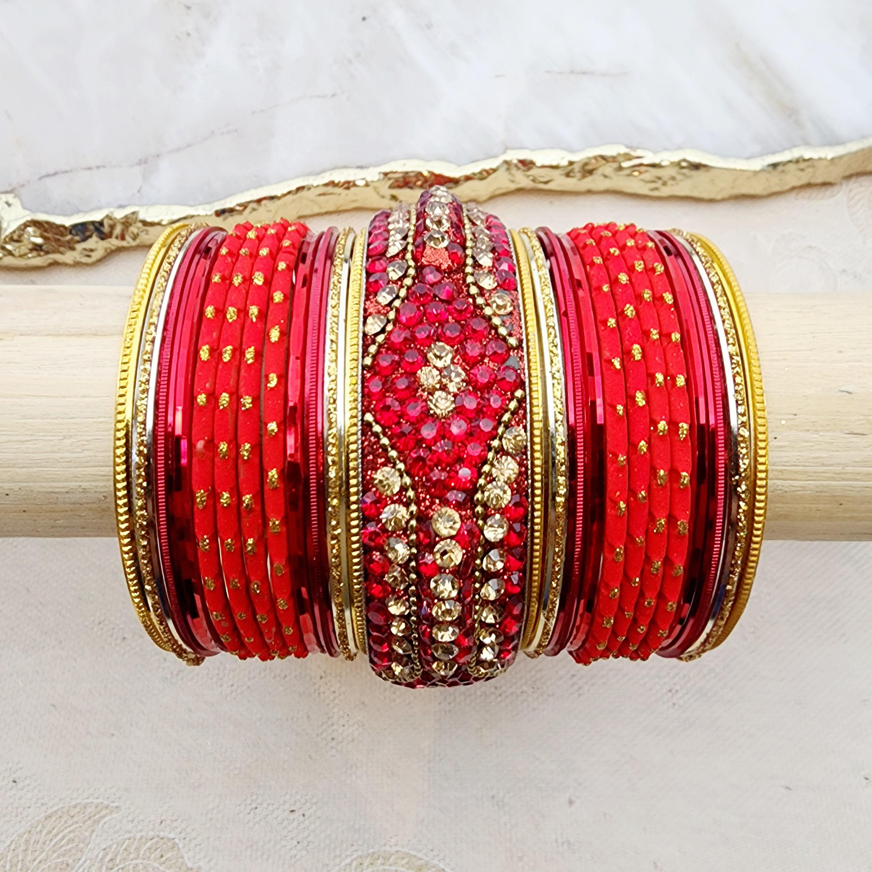 Gurminder Bangle Set Indian Bangles , South Asian Bangles , Pakistani Bangles , Desi Bangles , Punjabi Bangles , Tamil Bangles , Indian Jewelry