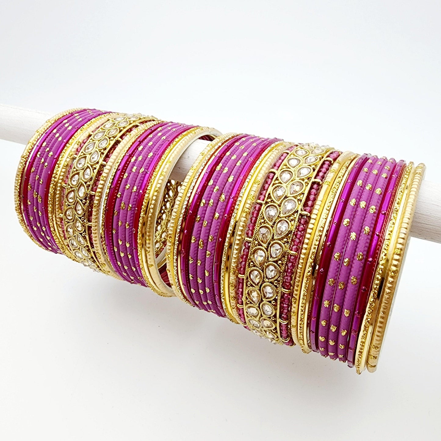 Load image into Gallery viewer, Austin Bangle Set Indian Bangles , South Asian Bangles , Pakistani Bangles , Desi Bangles , Punjabi Bangles , Tamil Bangles , Indian Jewelry
