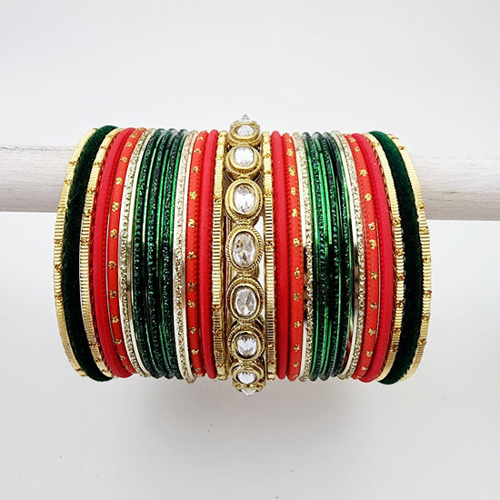 Leila Bangle Set Indian Bangles , South Asian Bangles , Pakistani Bangles , Desi Bangles , Punjabi Bangles , Tamil Bangles , Indian Jewelry